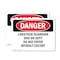 Signmission Livestock Guardian Dog On Duty Do Not Enter Danger Sign, Plastic, 14in W x 10in L, 2PK OS-2PACK-DS-P-1014-L-2150 - alternate 1